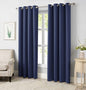 Fennco Styles Grommet Top Blackout Window Curtains 2 Panels for Bedroom, Living Room, Patio Door Backing Sliding Glass Door Drape