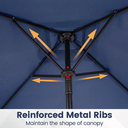 5 Foot Square Patio Market Umbrella with 4 Ribs