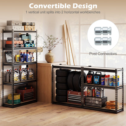 5-Tier Garage Shelving Unit 2200 LBS Heavy Duty Metal Storage Shelves