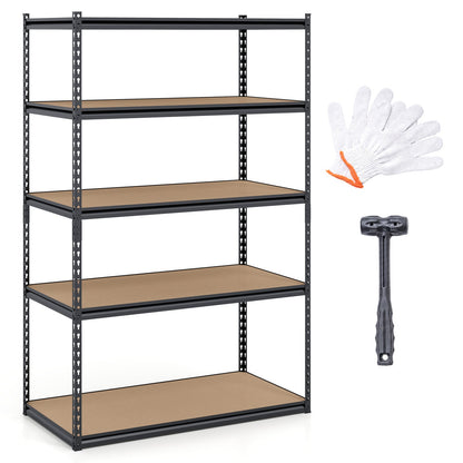 5-Tier Heavy Duty Garage Shelving Unit - 2200 LBS Capacity