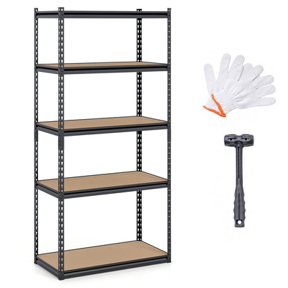 5-Tier Garage Shelving Unit 2200 LBS Metal Storage Shelves Adjustable Utility Rack