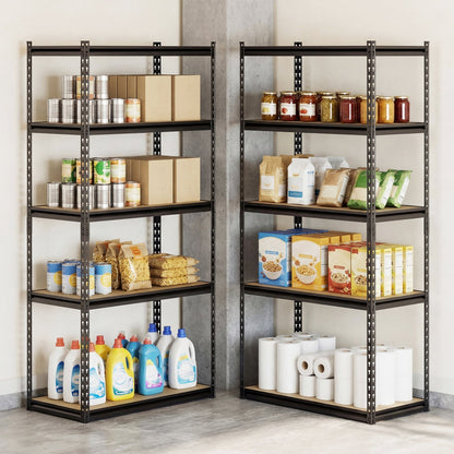 5-Tier Garage Shelving Unit 2200 LBS Metal Storage Shelves Adjustable Utility Rack