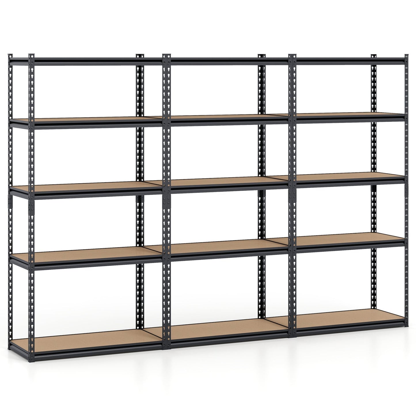 5-Tier Garage Shelving Unit 2200 LBS Metal Storage Shelves Adjustable Utility Rack