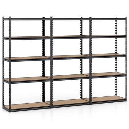 5-Tier Garage Shelving Unit 2200 LBS Metal Storage Shelves Adjustable Utility Rack