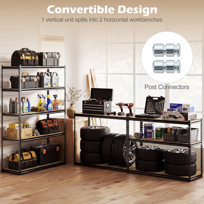 5-Tier Garage Shelving Unit for Warehouse and Basement