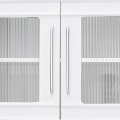 Wall Unit Modern Entertainment Center With Glass Doors