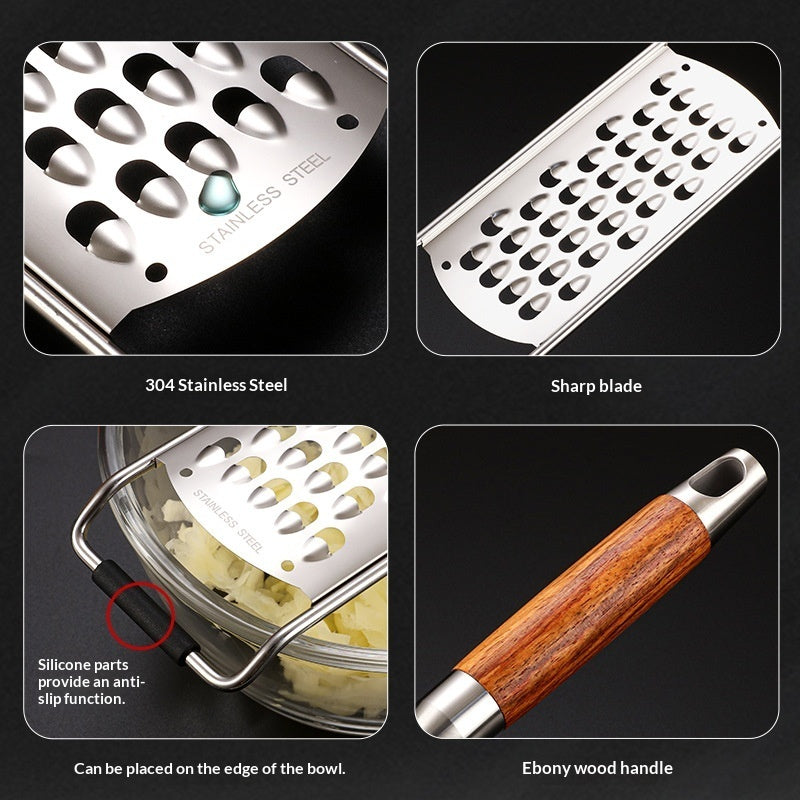 Multi-functional 304 Stainless Steel Grater