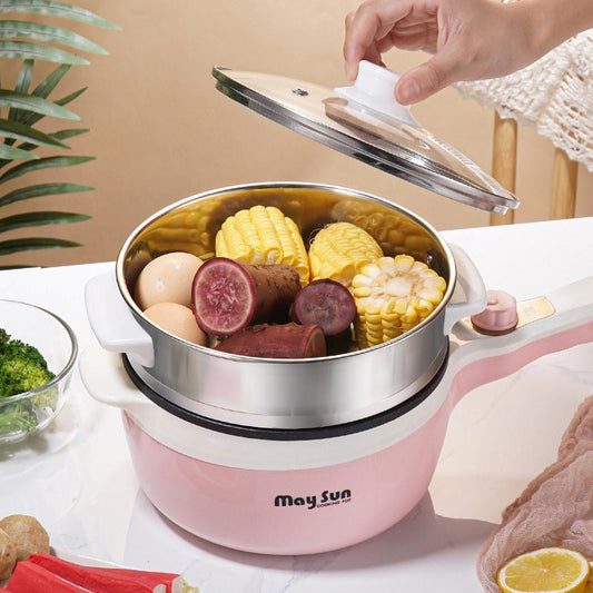Electric Cooking Pot For Home And Dormitory Boiling Frying Steaming Hot Pot And Stewing
