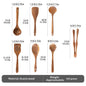 Spatula Soup Ladle And Wooden Turner Set In Teak
