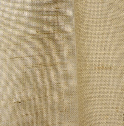 Fennco Styles Passe-Partout Burlap Lined Curtain Drape Panel 42 x 96 Inch, One Piece for Bedroom, Living Room, Patio Door Backing Sliding Glass Door Drape