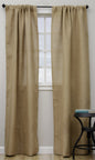 Fennco Styles Passe-Partout Burlap Lined Curtain Drape Panel 42 x 96 Inch, One Piece for Bedroom, Living Room, Patio Door Backing Sliding Glass Door Drape
