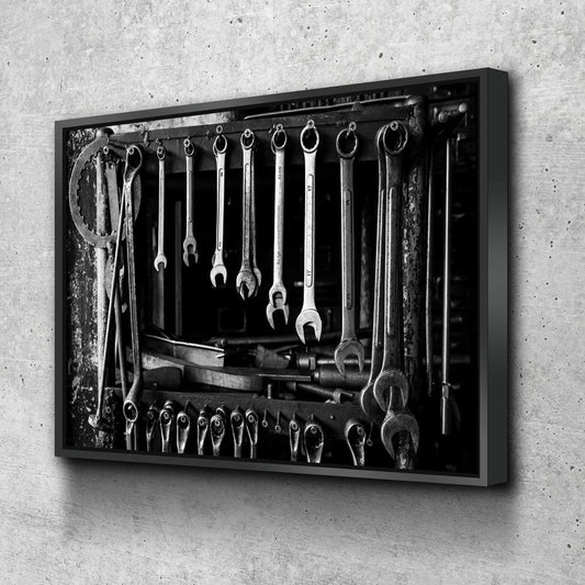 Mechanic Tools Canvas Wall Art, Mechanic Wrenches Artwork, Auto Shop Canvas Wall Art, Mechanics Decor, Auto Shop Office