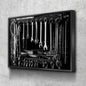 Mechanic Tools Canvas Wall Art, Mechanic Wrenches Artwork, Auto Shop Canvas Wall Art, Mechanics Decor, Auto Shop Office