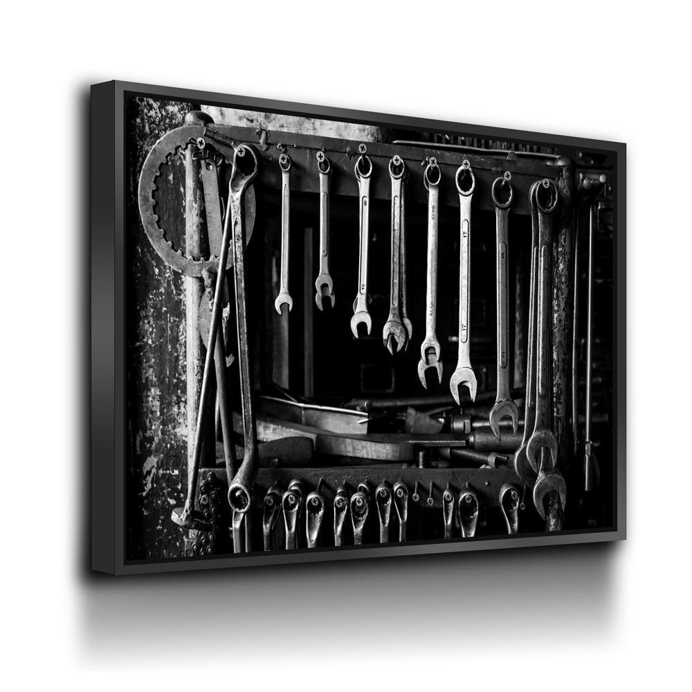 Mechanic Tools Canvas Wall Art, Mechanic Wrenches Artwork, Auto Shop Canvas Wall Art, Mechanics Decor, Auto Shop Office