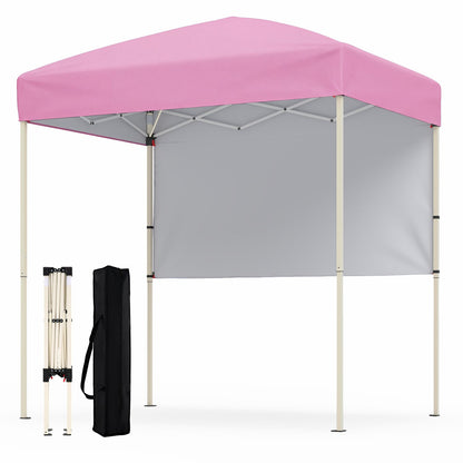 Pop-Up Canopy Tent 6x4 ft with Half Sidewall