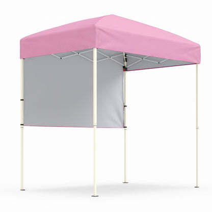 Pop-Up Canopy Tent 6x4 ft with Half Sidewall