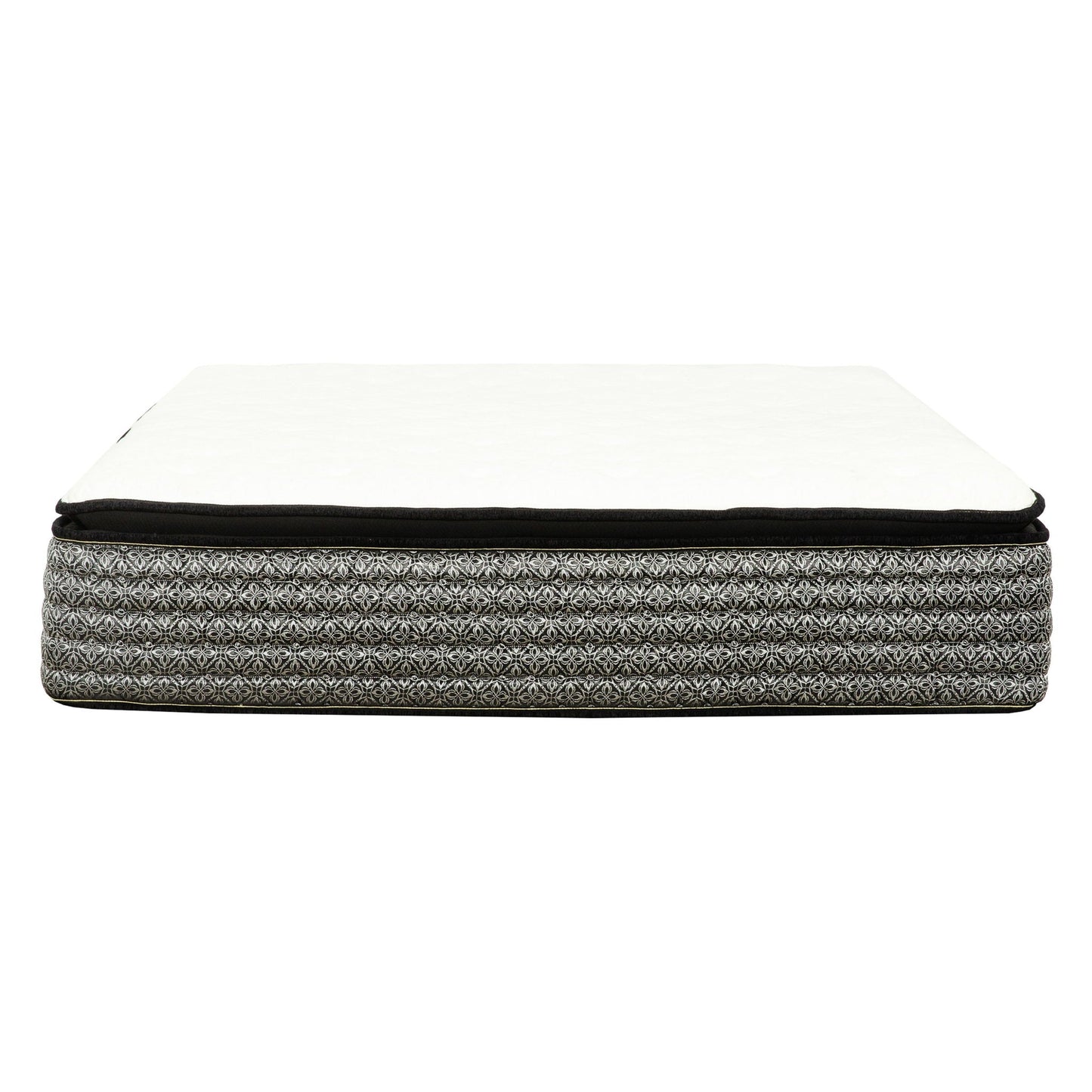 14" Premium Hybrid Mattress In A Box Plush Gel Memory Foam Top With Cooling Technology - Gray / White - Queen