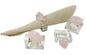Fennco Styles Natural Stone Napkin Rings, Set of 4 - Natural Rock Napkin Holders for Home Décor, Dining Table, Banquet, Everyday Use and Special Occasion