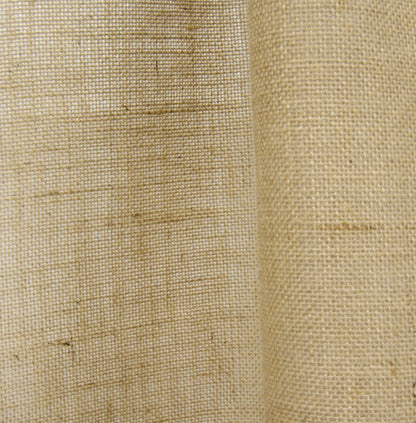 Fennco Styles Passe-Partout Burlap Lined Curtain Drape Panel 42 x 96 Inch, One Piece for Bedroom, Living Room, Patio Door Backing Sliding Glass Door Drape