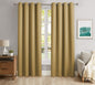 Fennco Styles Grommet Top Blackout Window Curtains 2 Panels Set for Bedroom, Living Room, Patio Door Backing Sliding Glass Door Drape