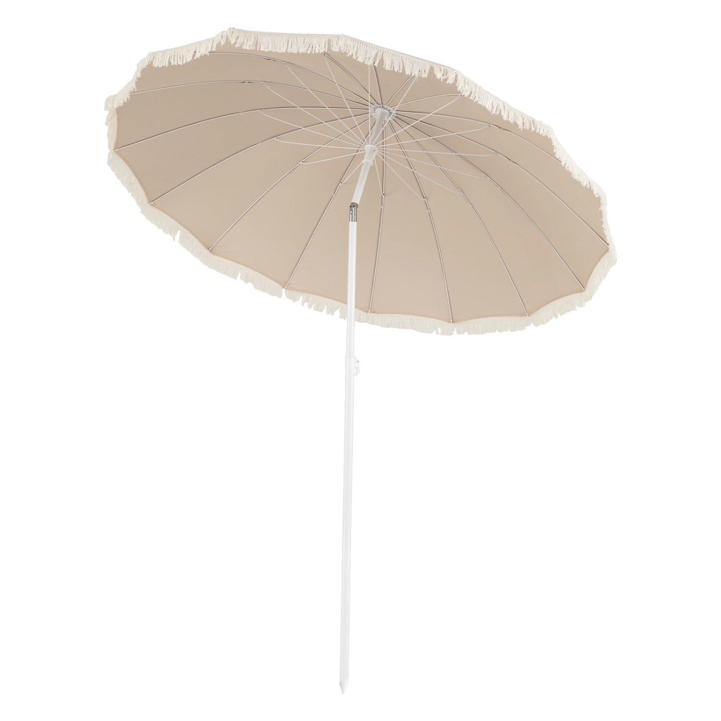 7 FT Patio Umbrella with Fringe Boho Tassel Umbrella for Outdoor Beach Garden Poolside