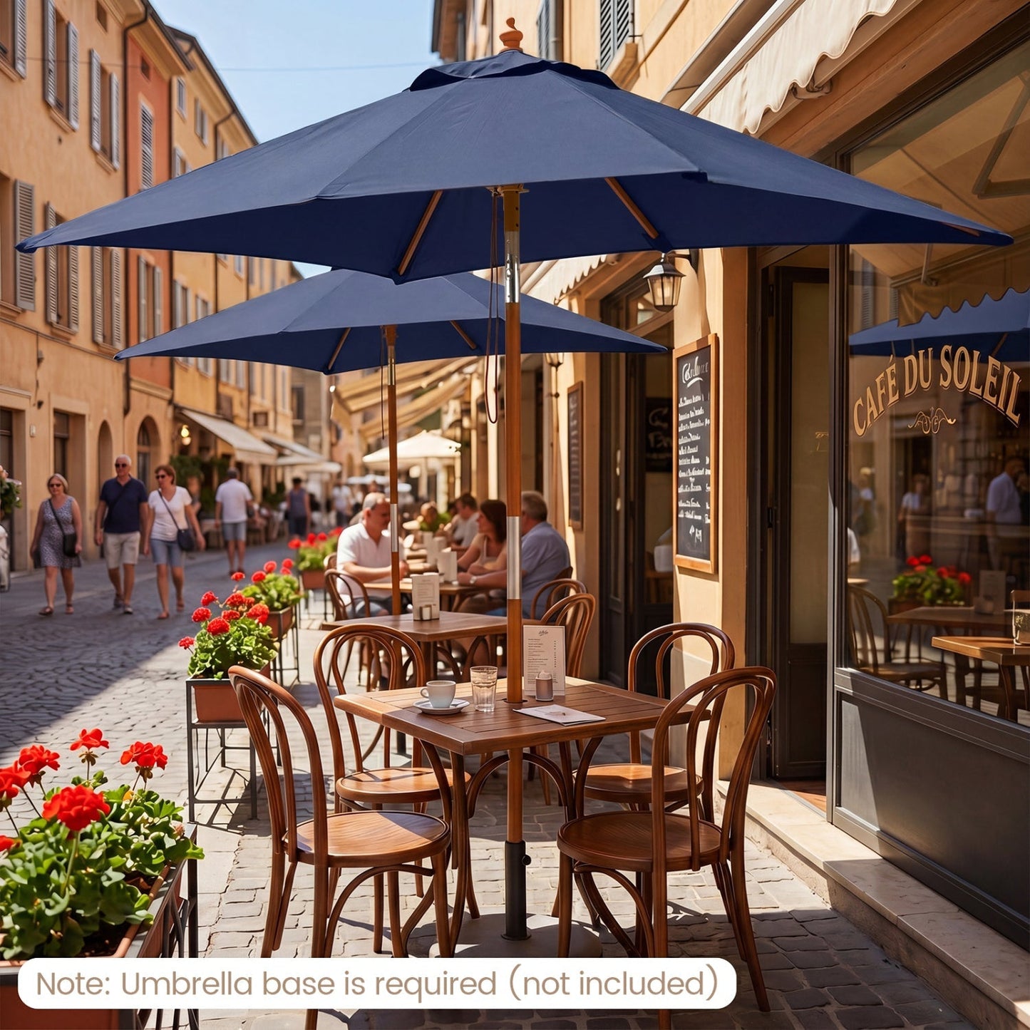 Rectangular Patio Umbrella 7ft with Adjustable Tilt