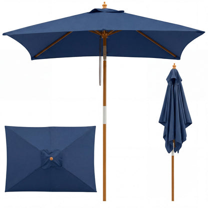 Rectangular Patio Umbrella 7ft with Adjustable Tilt