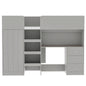 Loft Bed With Built In Wardrobe, Desk, Shelves, And Drawers