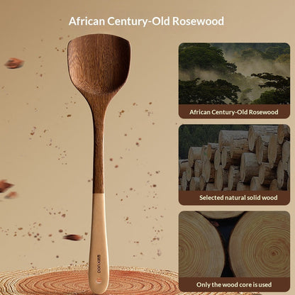 Non-stick, High-temperature-resistant Chicken-wing-shaped Wooden Spatula