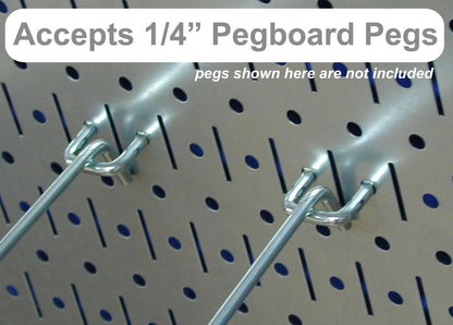 Metal Pegboard Tool Organizer Starter Kit - Metallic Pegboard with Hooks