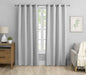 Fennco Styles Grommet Top Scallop Pattern Blackout Window Curtains 2 Panels Set for Bedroom, Living Room, Patio Door Backing Sliding Glass Door Drape