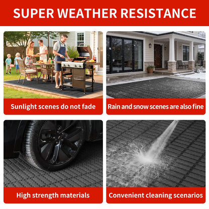 Heavy Duty Door Mat - DIY Interlocking Design, Dirt Trapper Front Doormat, 27.5x