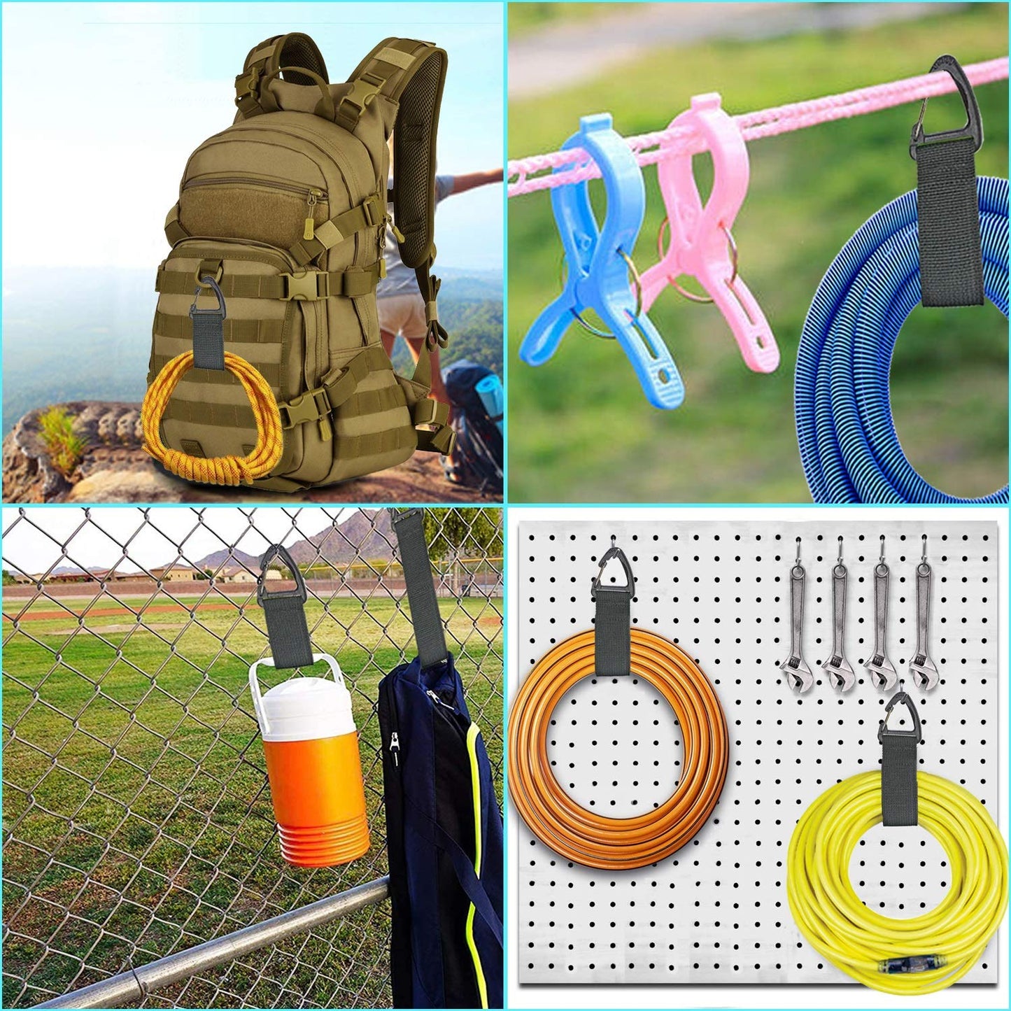 Extension Cord Holder Organizer(4 Pack L), Extension Cord Hanger for Garage Orga