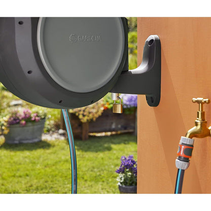 Retractable Hose Reel RollUp 75 ft. Auto retracting & ready-to-use