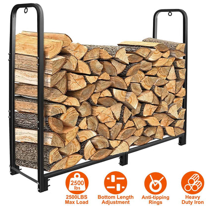 Firewood Log Rack for Home Use Heavy Duty Wood Storage