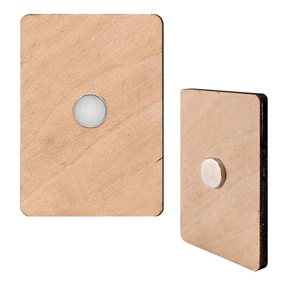 Happy Thanksgiving Decorative Eco Wood Magnets Set of 6 by G. Debrekht - Thanksgiving Decor - 8090018G-S6