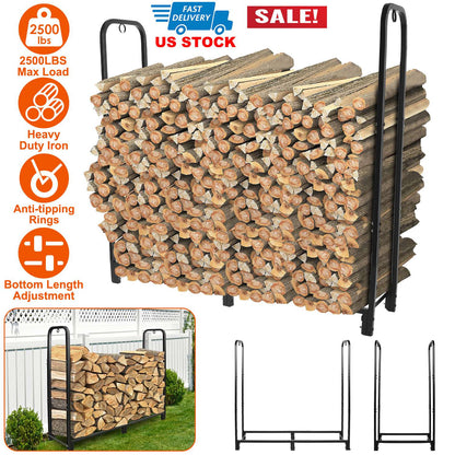 Firewood Log Rack for Home Use Heavy Duty Wood Storage