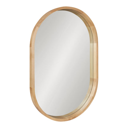 Hutton Wood Framed Capsule Mirror