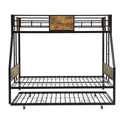 Modern Metal Bunk Bed With Dual Side Ladder And Metal Desig