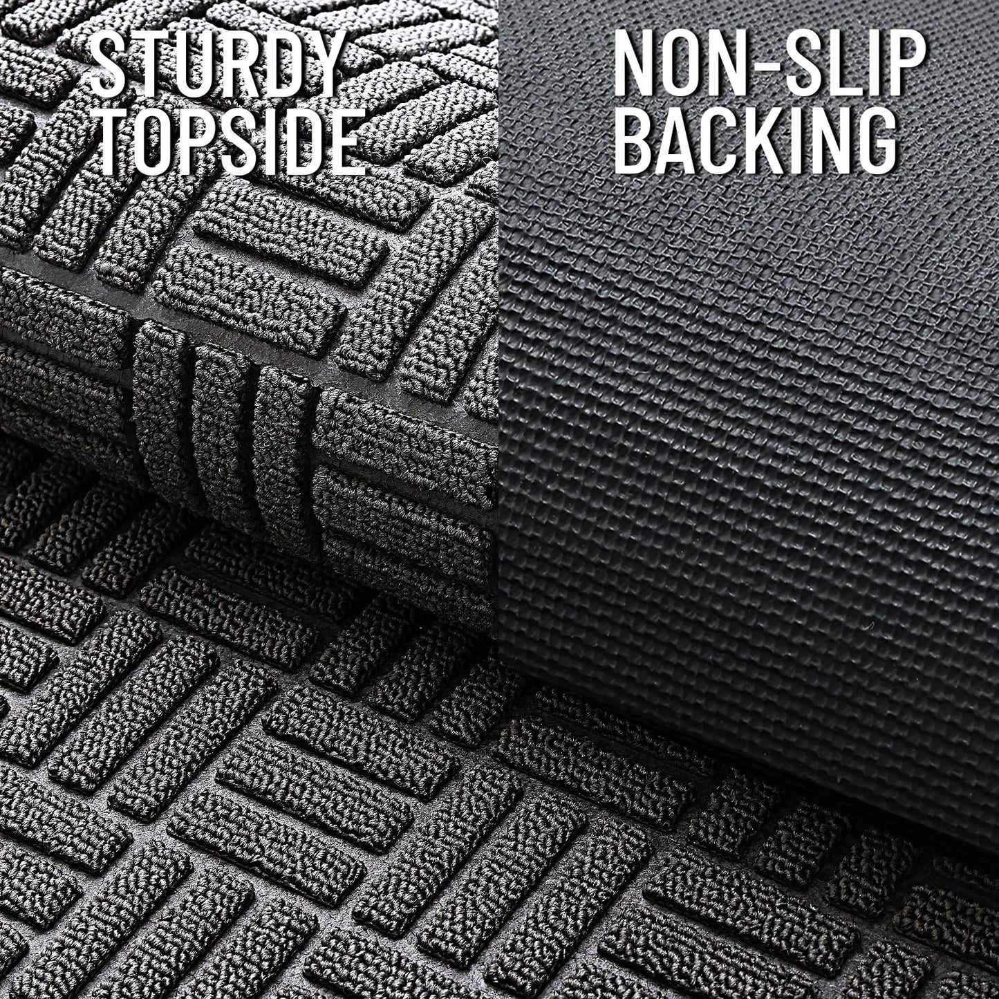 Front Door Mat Outside Entrance 29.5x17, Absorbent, Heavy Duty Sturdy Natural Ru