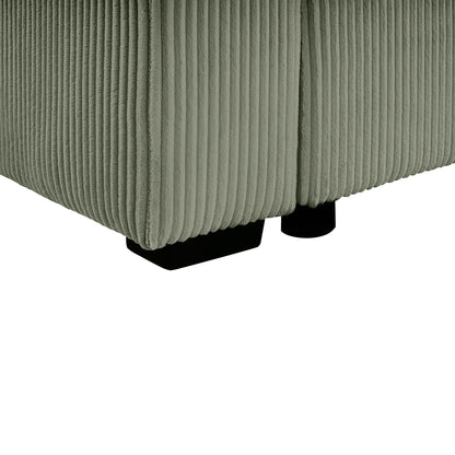 Oversized Sectional U-Shaped Sofa With Chaise Lounge And Three Soft Throw Pillows