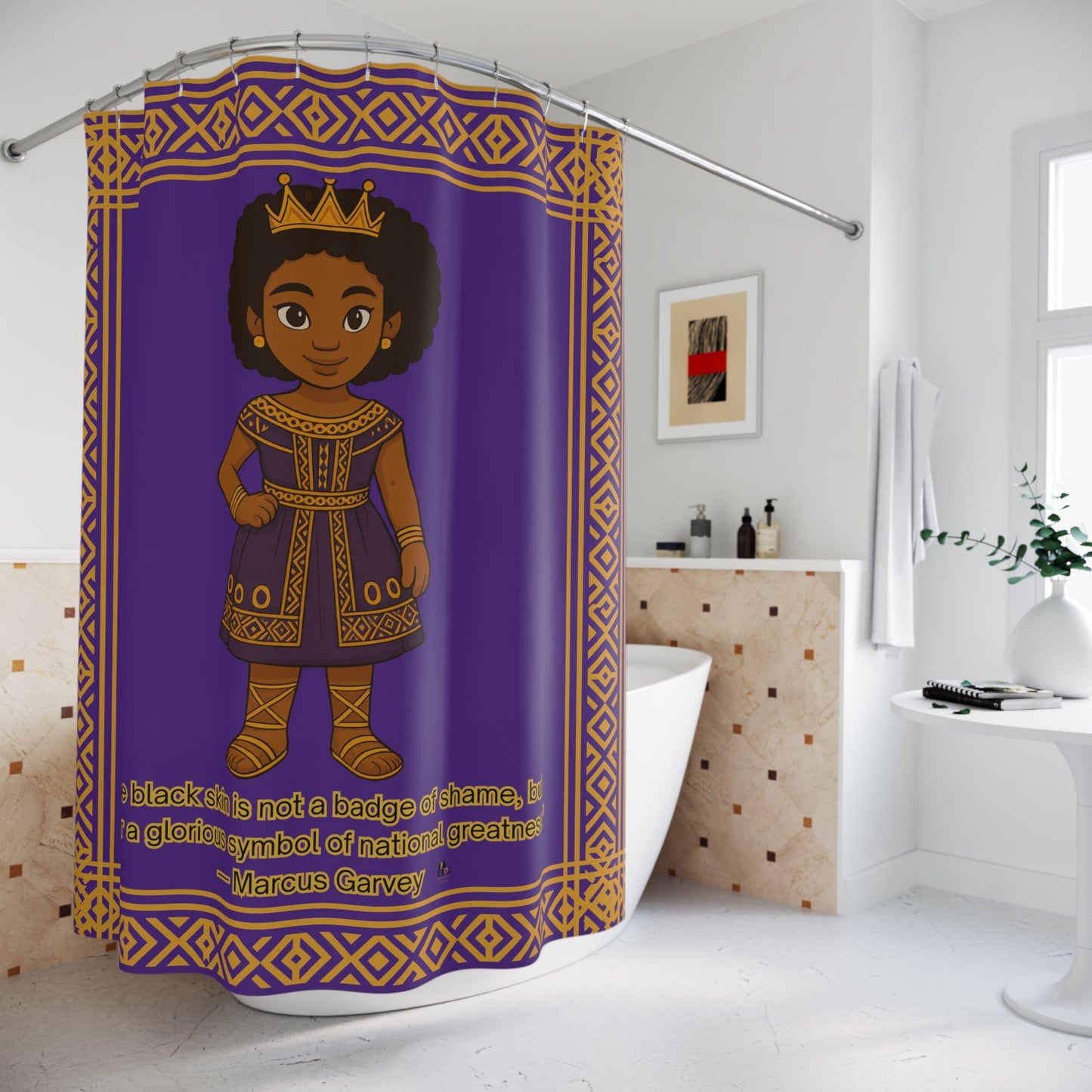 Royal African Princess Shower Curtain