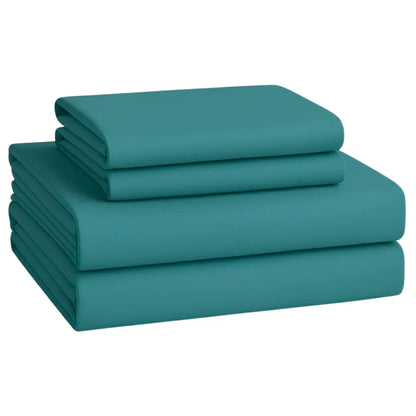 Bed Sheet Set, Fitted Sheet, Flat Sheet and Pillowcase, Wide Pocket, 2800 Thread Count, Premium Egyptian, Single, Double, Queen and King Size