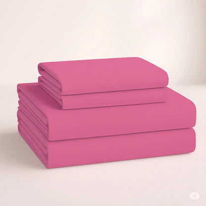Bed Sheet Set, Fitted Sheet, Flat Sheet and Pillowcase, Wide Pocket, 2800 Thread Count, Premium Egyptian, Single, Double, Queen and King Size