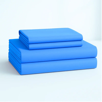 Bed Sheet Set, Fitted Sheet, Flat Sheet and Pillowcase, Wide Pocket, 2800 Thread Count, Premium Egyptian, Single, Double, Queen and King Size