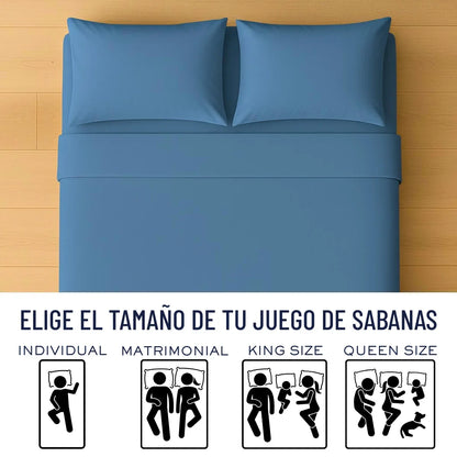 Bed Sheet Set, Fitted Sheet, Flat Sheet and Pillowcase, Wide Pocket, 2800 Thread Count, Premium Egyptian, Single, Double, Queen and King Size