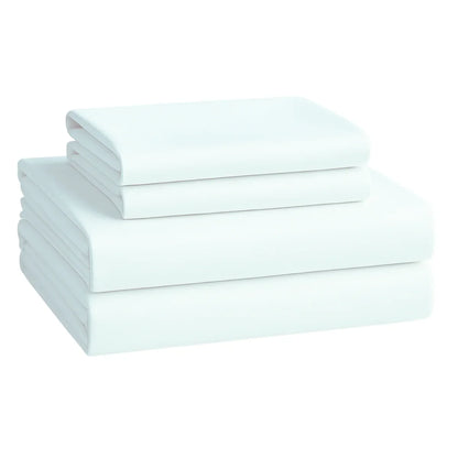 Bed Sheet Set, Fitted Sheet, Flat Sheet and Pillowcase, Wide Pocket, 2800 Thread Count, Premium Egyptian, Single, Double, Queen and King Size