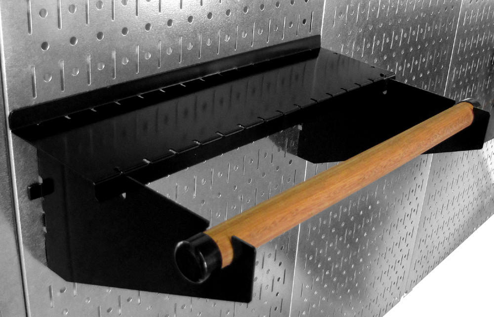 4 ft Metal Pegboard Basic Tool Organizer Kit - Metallic Toolboard & Hooks