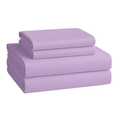 Bed Sheet Set, Fitted Sheet, Flat Sheet and Pillowcase, Wide Pocket, 2800 Thread Count, Premium Egyptian, Single, Double, Queen and King Size