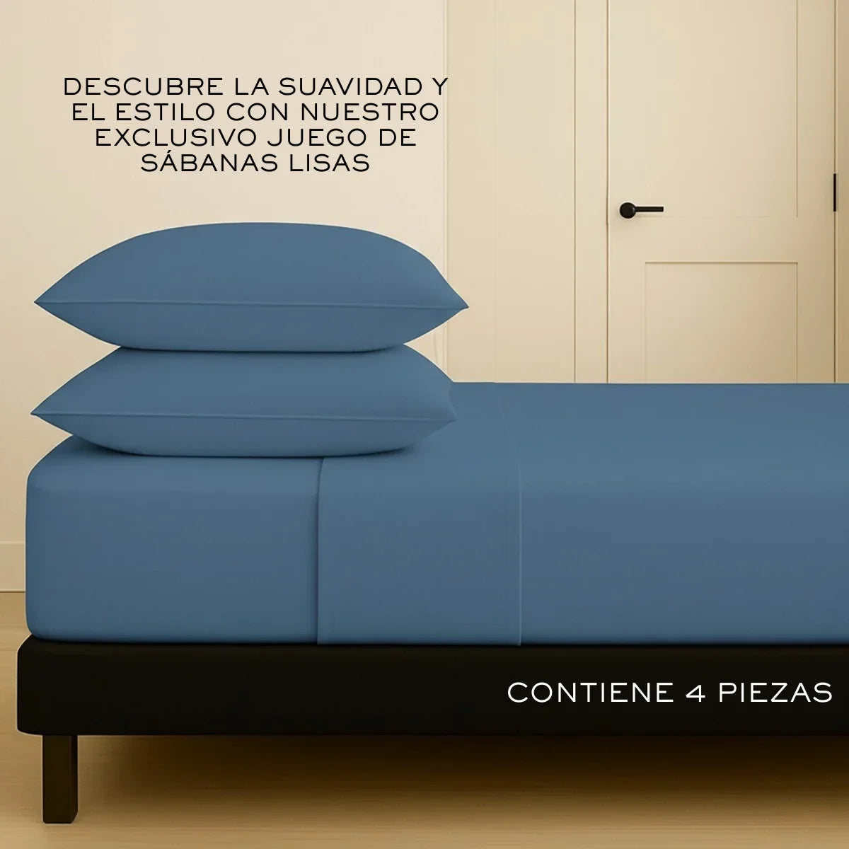 Bed Sheet Set, Fitted Sheet, Flat Sheet and Pillowcase, Wide Pocket, 2800 Thread Count, Premium Egyptian, Single, Double, Queen and King Size
